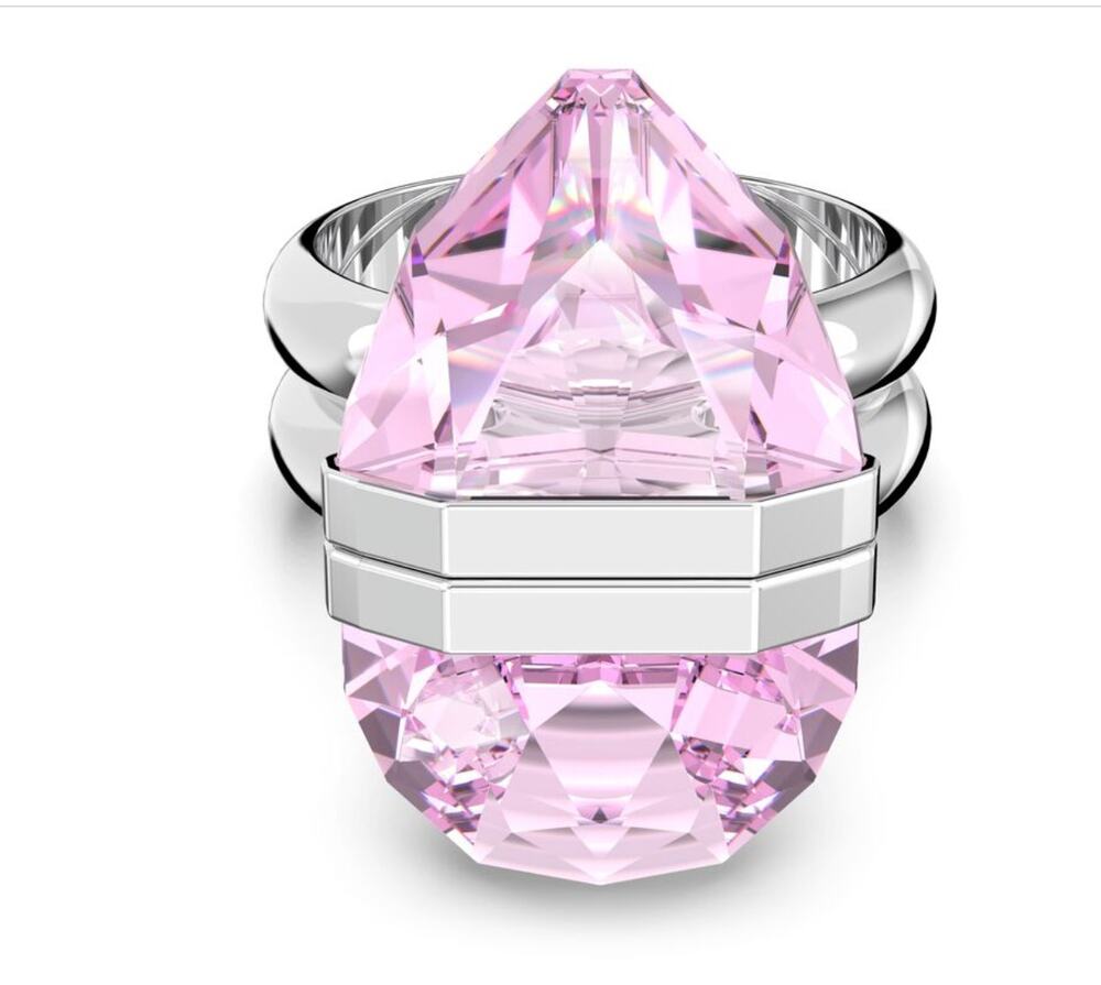 Swarovski Lucent ring Magnetic, Pink, Rhodium plated 55 EUR / 7 USA